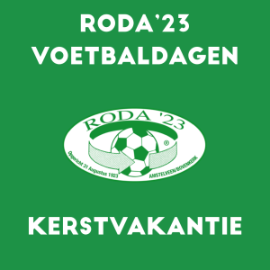 Roda´23 Voetbaldagen in de kerstvakantie 2025